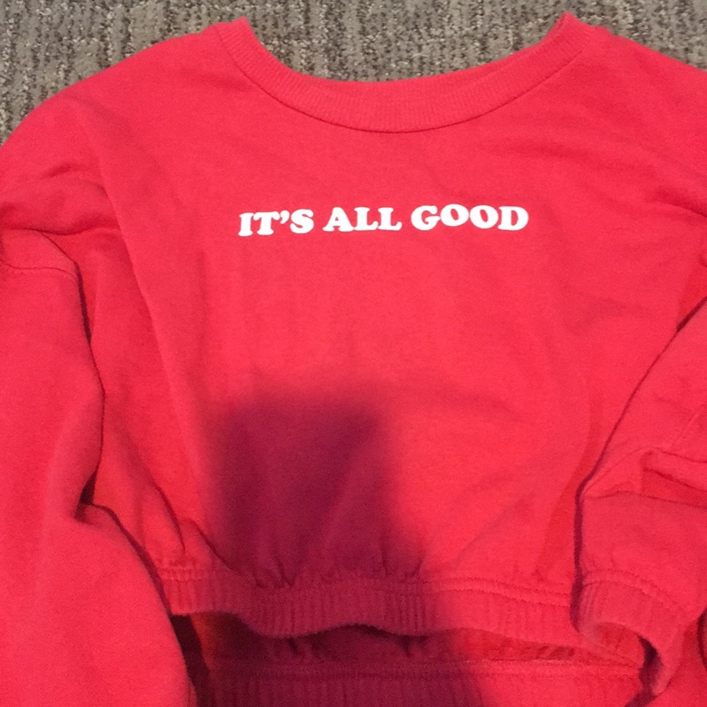 Cropped sweater barley used Super soft